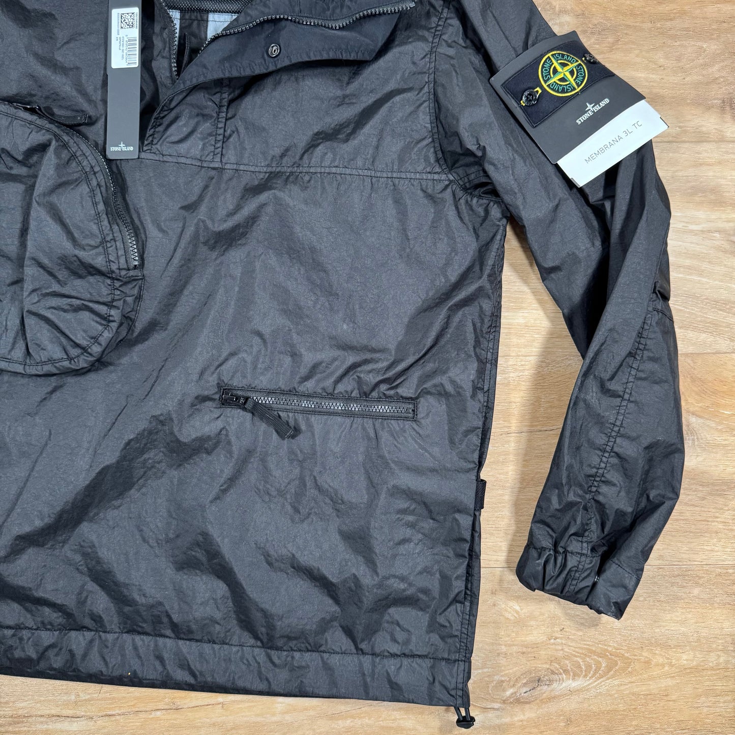 Stone Island Membrana 3L TC Anorak Jacket in Black