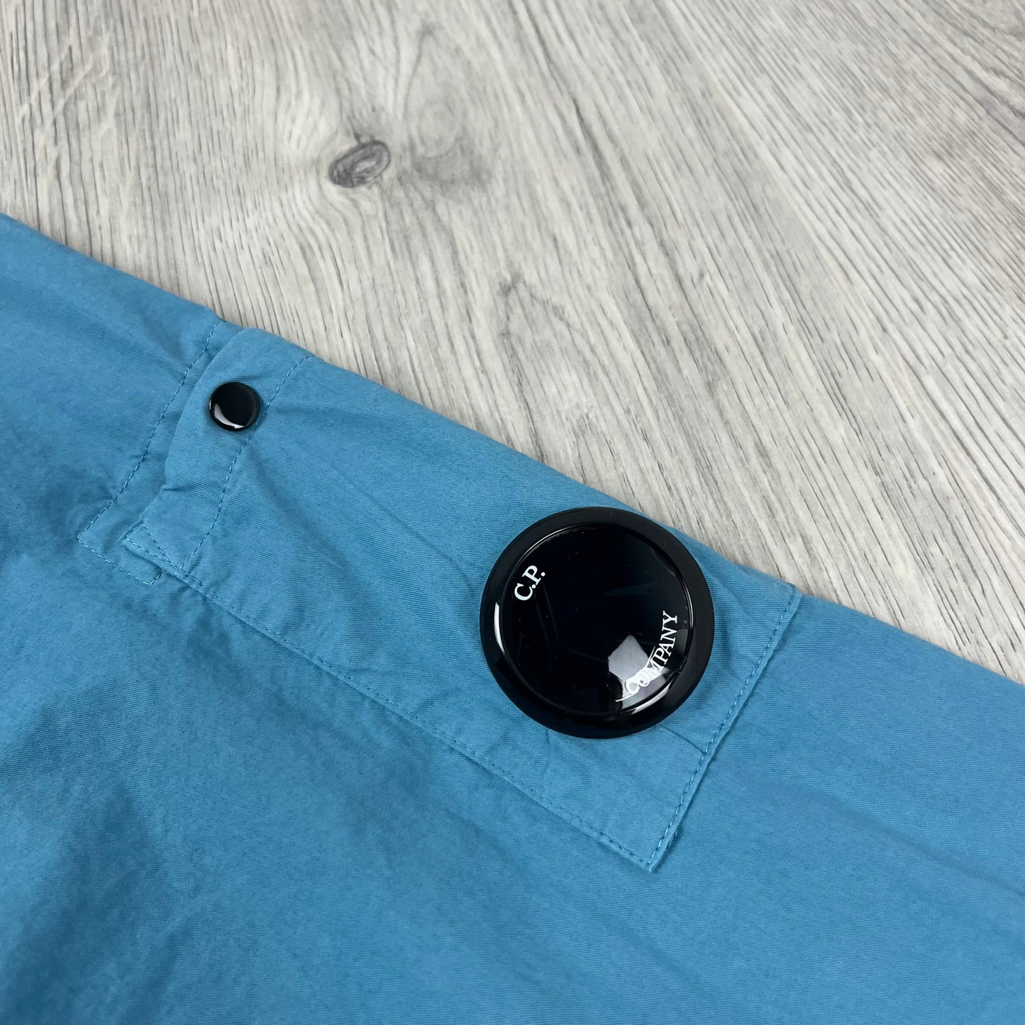 CP Company Zip Overshirt - Aegean Blue