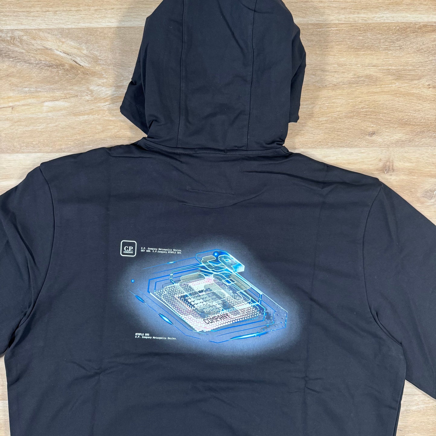 CP Company Metropolis Graphic Hoodie in Black