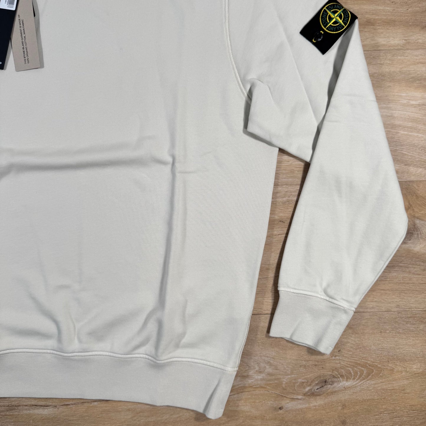 Stone Island Organic Cotton Fleece Sweatshirt in Sand