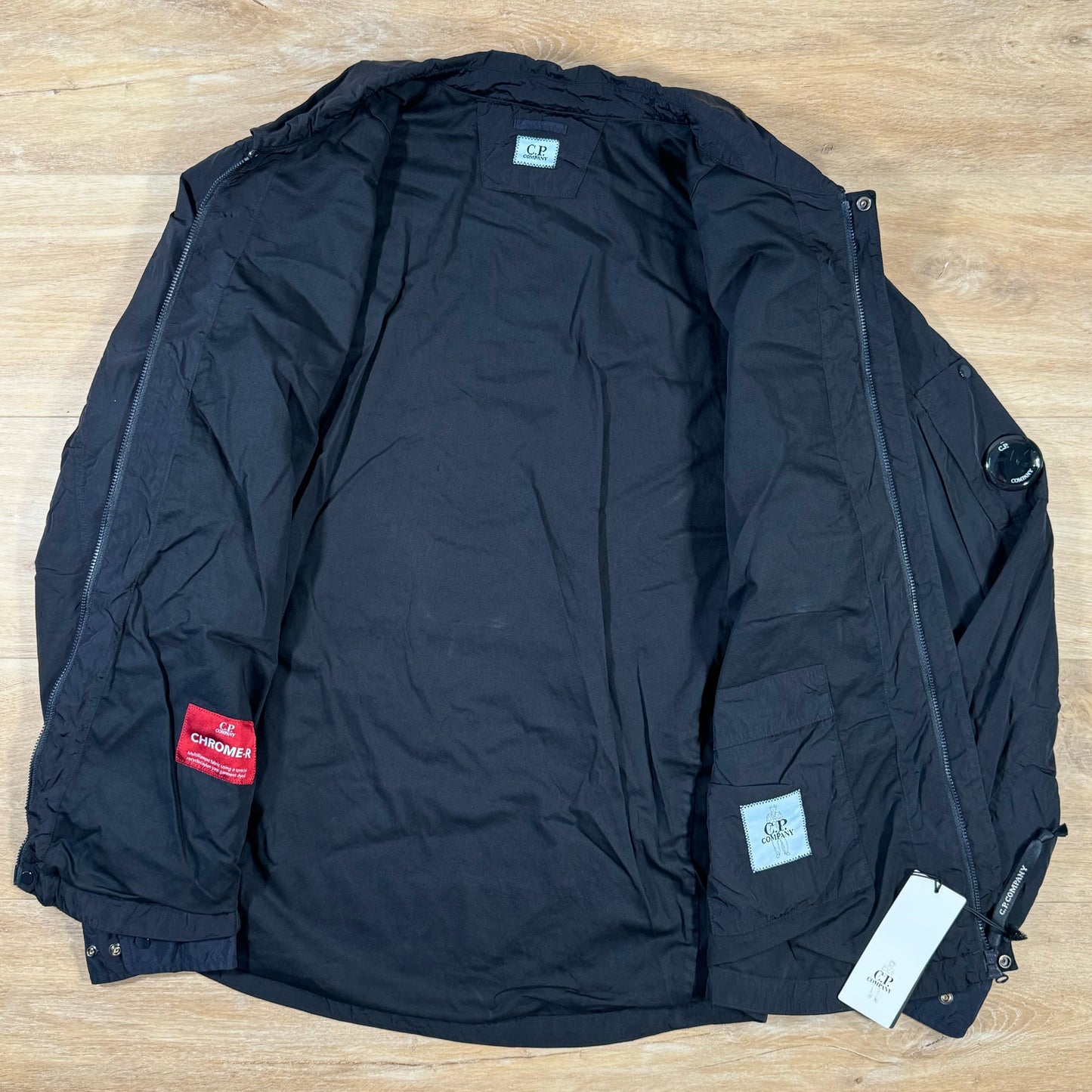 CP Company Chrome-R Lens Overshirt in Navy