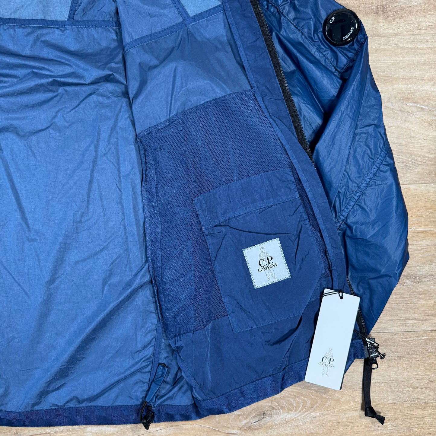 CP Company CS II Mixed Lens Jacket in Oceana - Blue