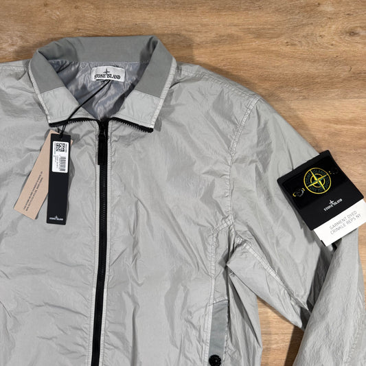 Stone Island Crinkle Reps R-NY Bomber Jacket in Pearl Grey