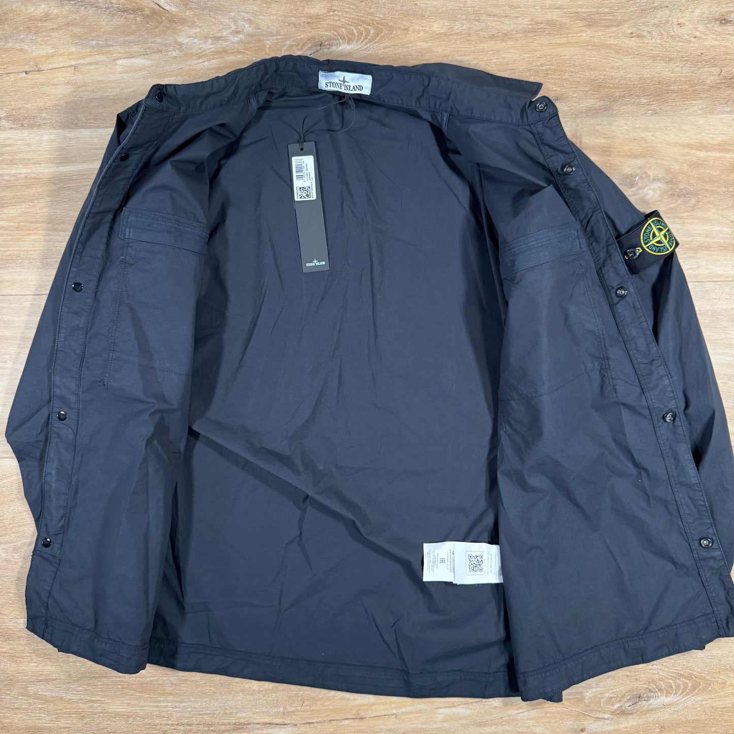 Stone Island Stretch Tela Overshirt in Navy