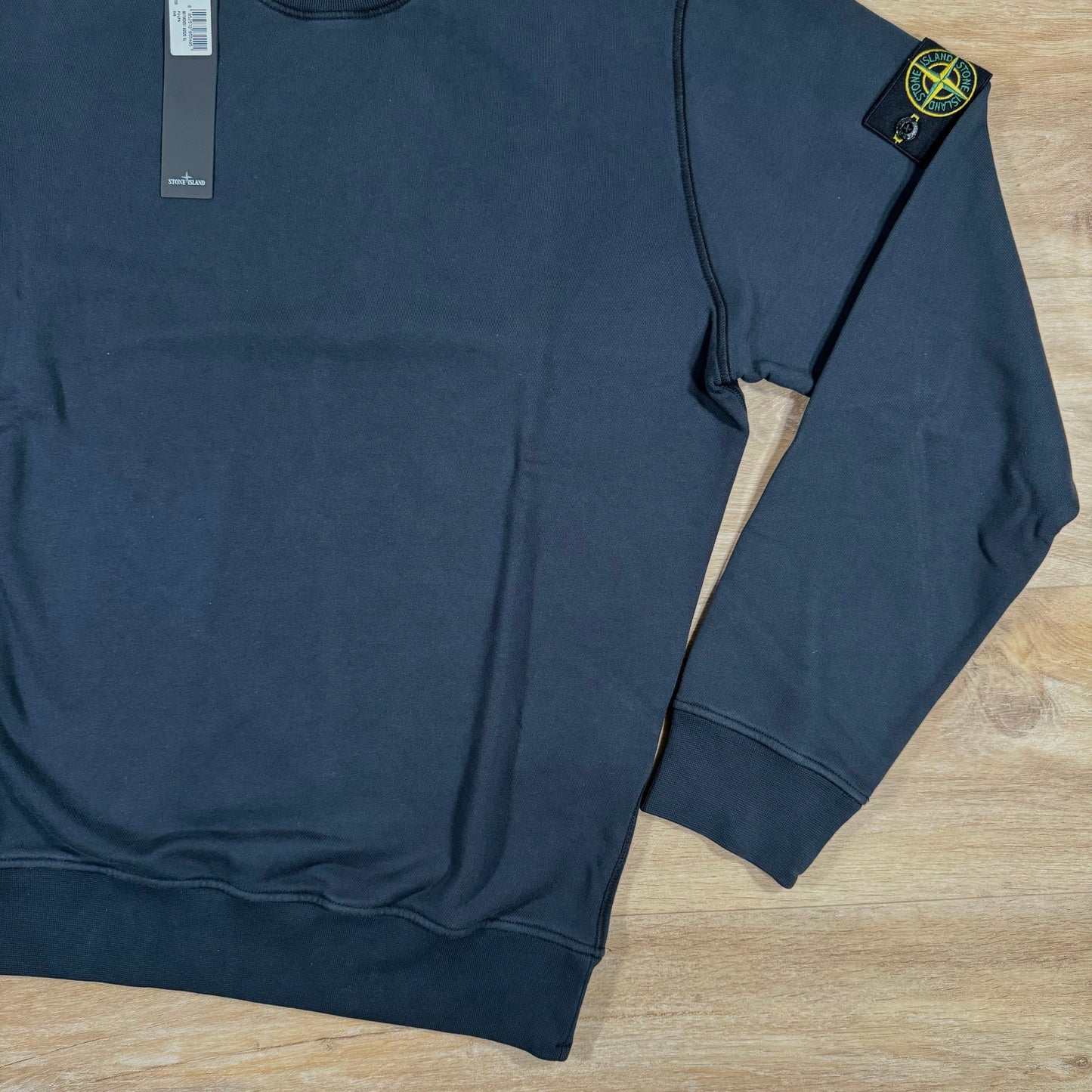 Stone Island Garment Dyed Crewneck Sweatshirt in Navy