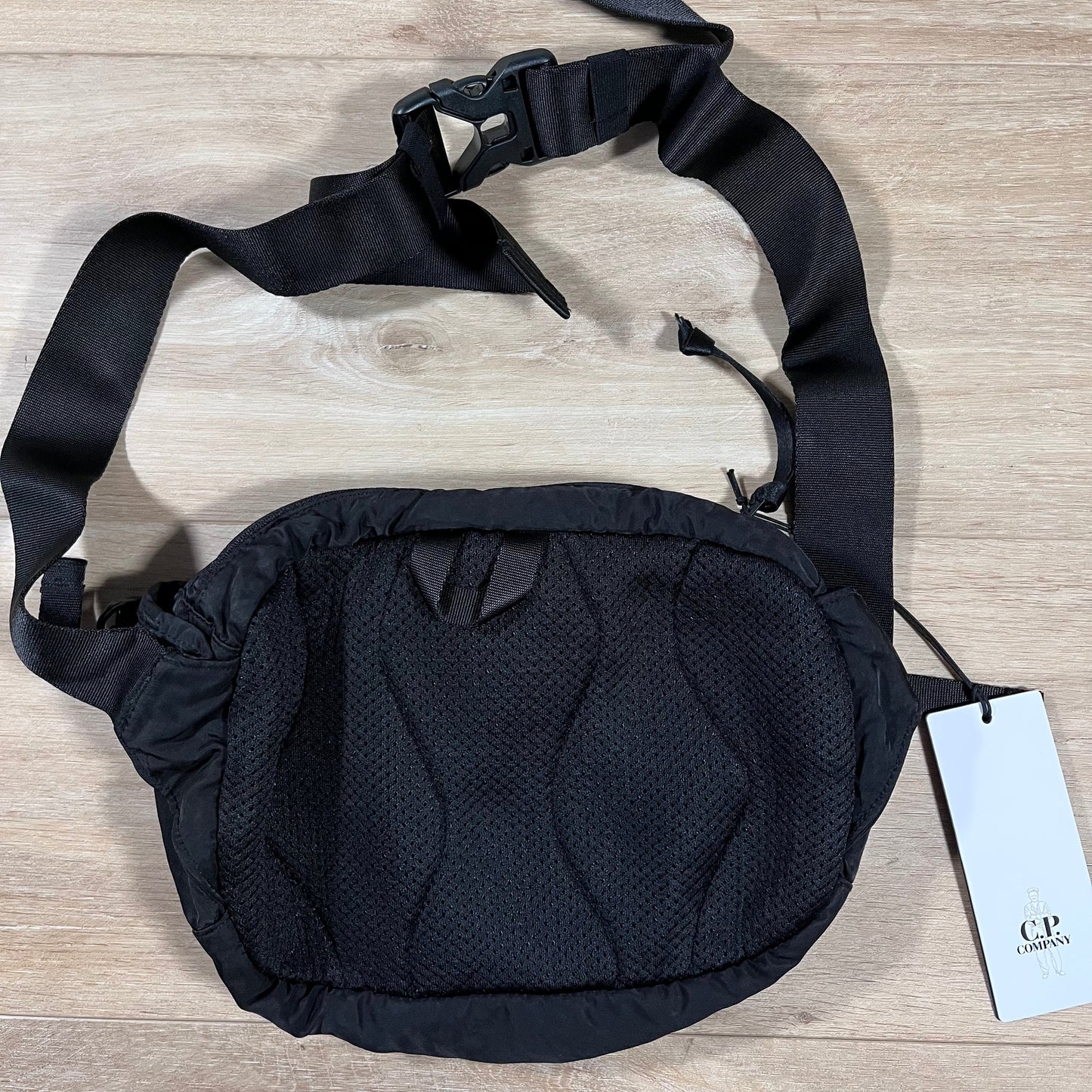 CP Company Nylon Crossbody Lens Bag in Black