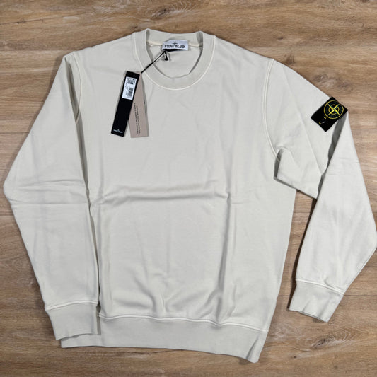 Stone Island Organic Cotton Fleece Sweatshirt in Sand