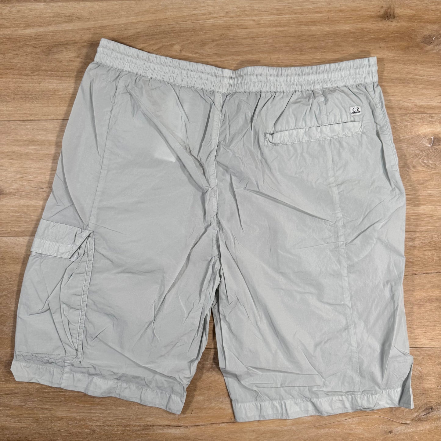 CP Company Chrome-R Cargo Shorts in Blue Fox - Grey