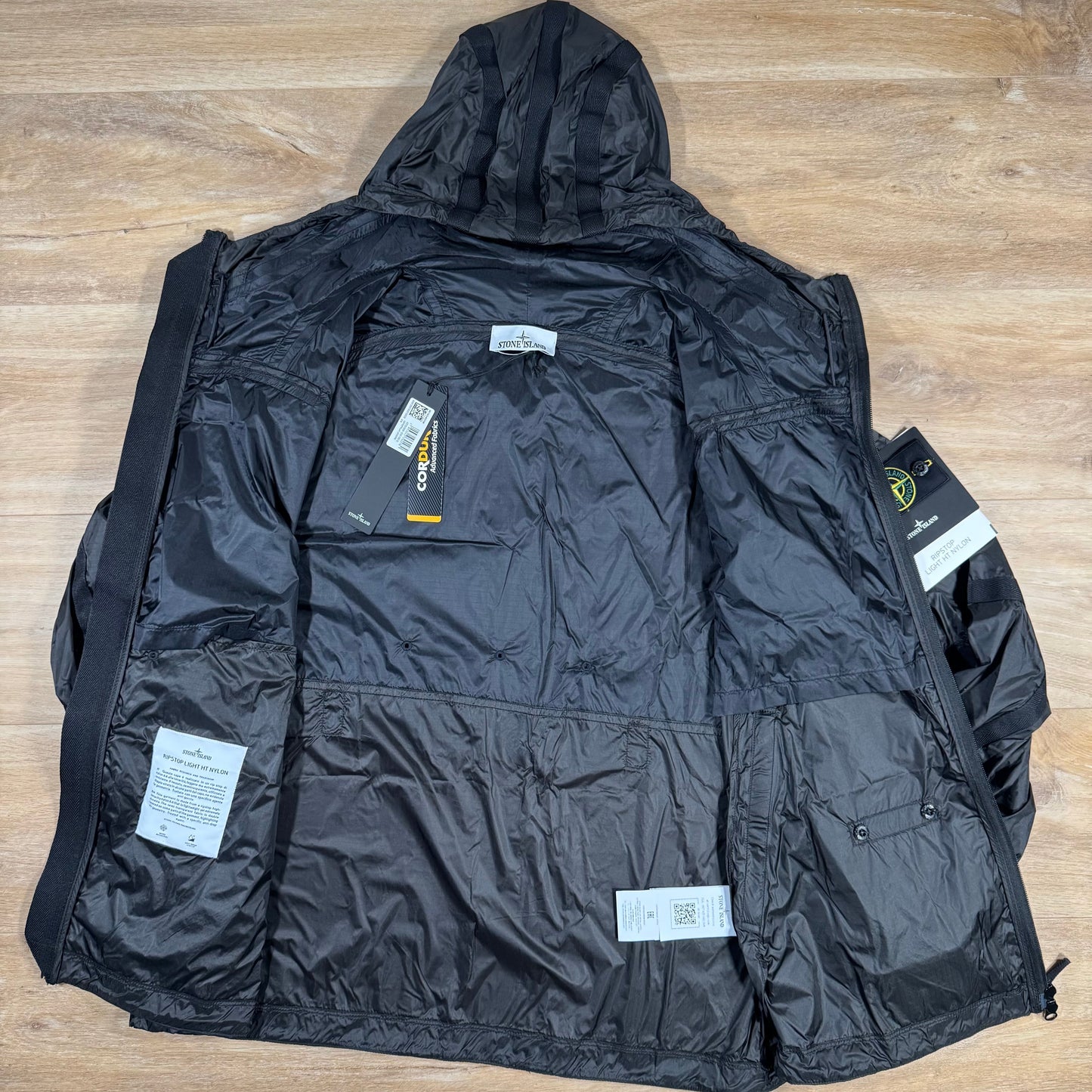 Stone Island Ripstop Light HT Nylon Jacket in Lead Grey