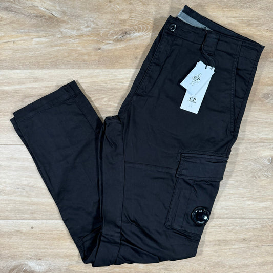 CP Company Stretch Cargo Trousers in Black