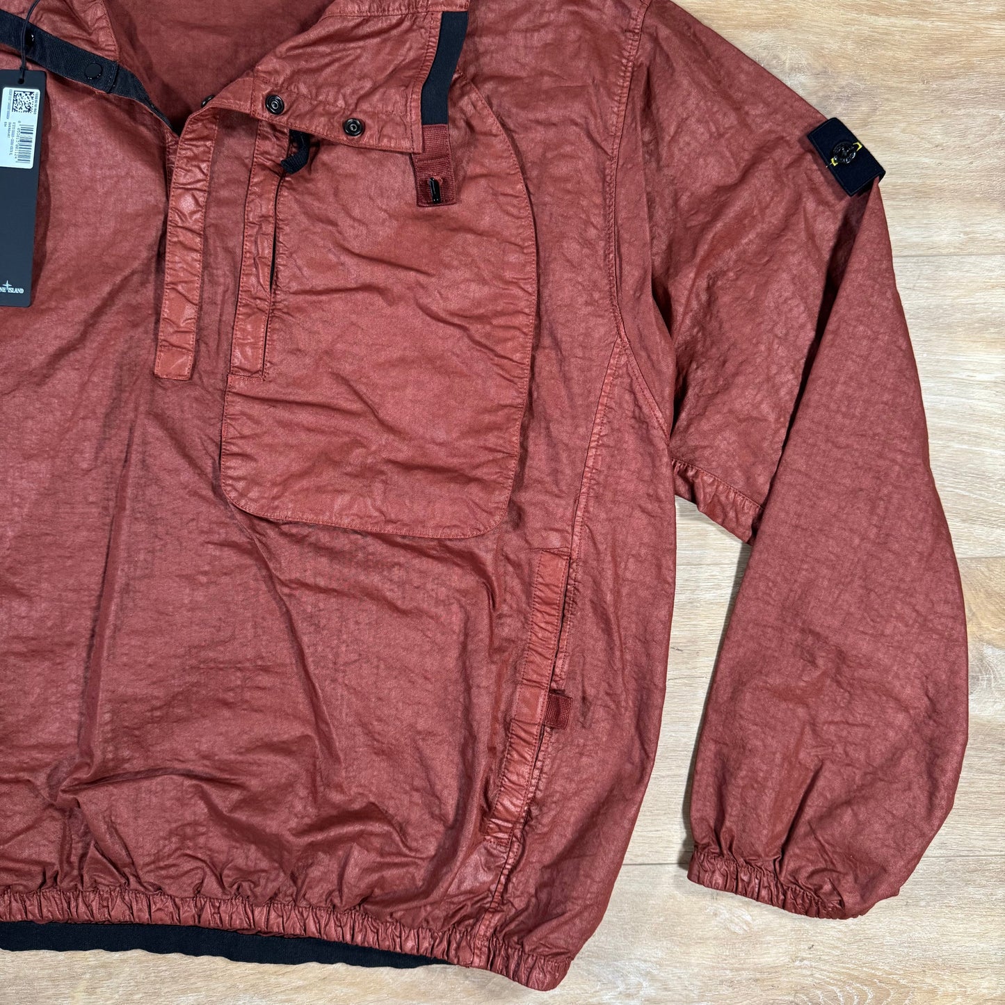 Stone Island Organic Look Nylon Panama-TC Anorak Jacket in Copper