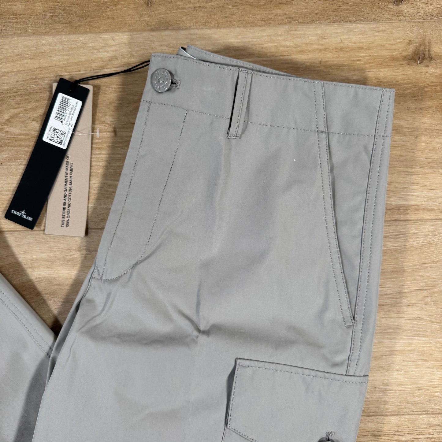 Stone Island Weatherproof Ghost Cargo Trousers in Dust Grey