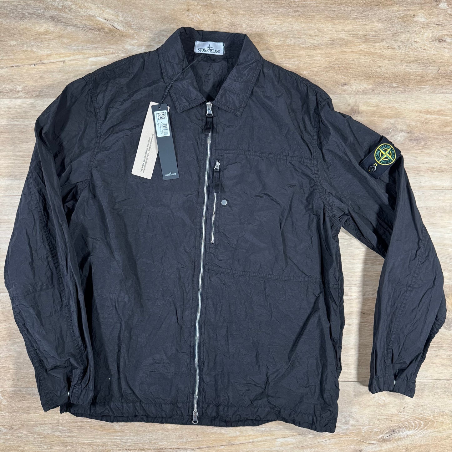 Stone Island Nylon Metal Overshirt in Black