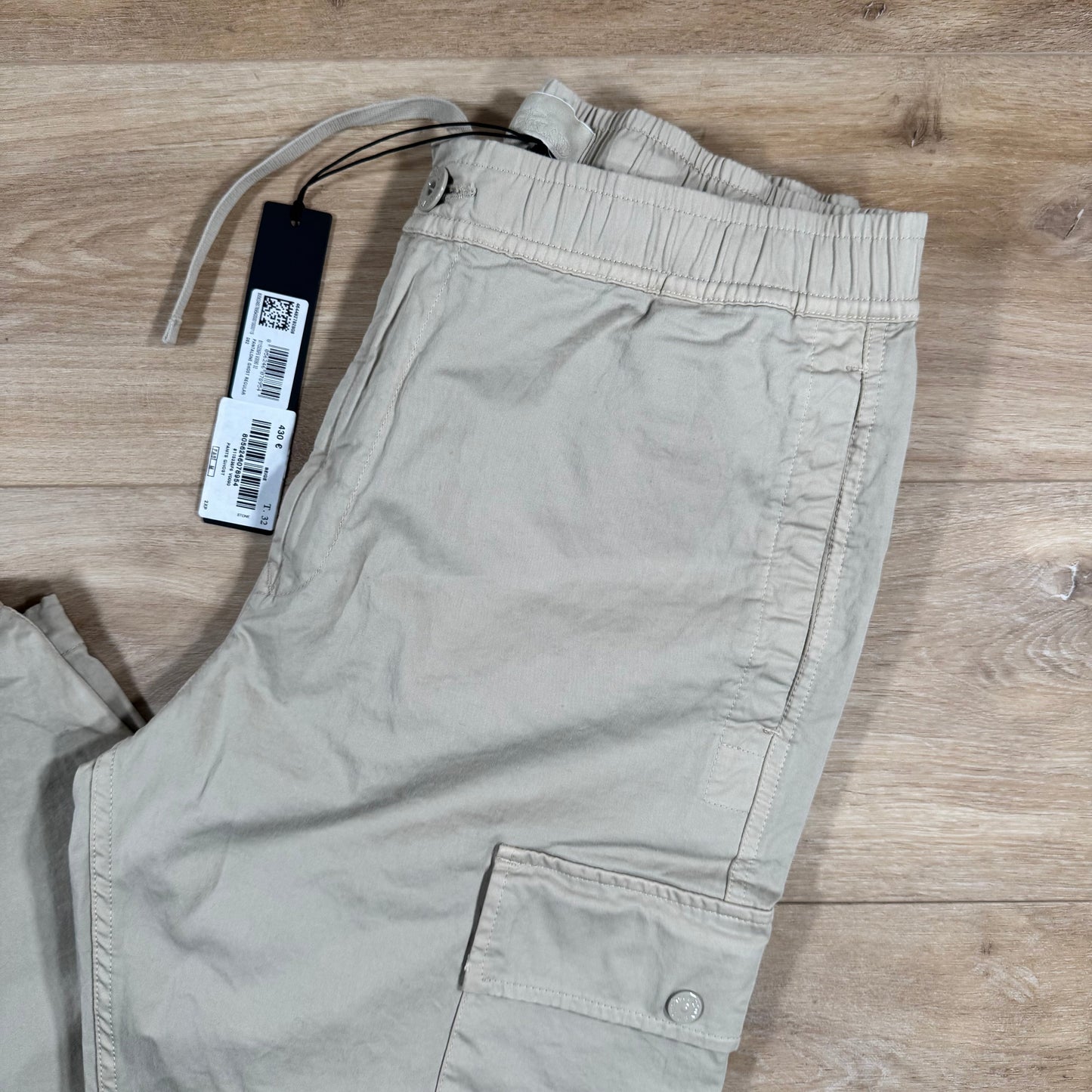 Stone Island Ghost Stretch Cargo Trousers in Beige
