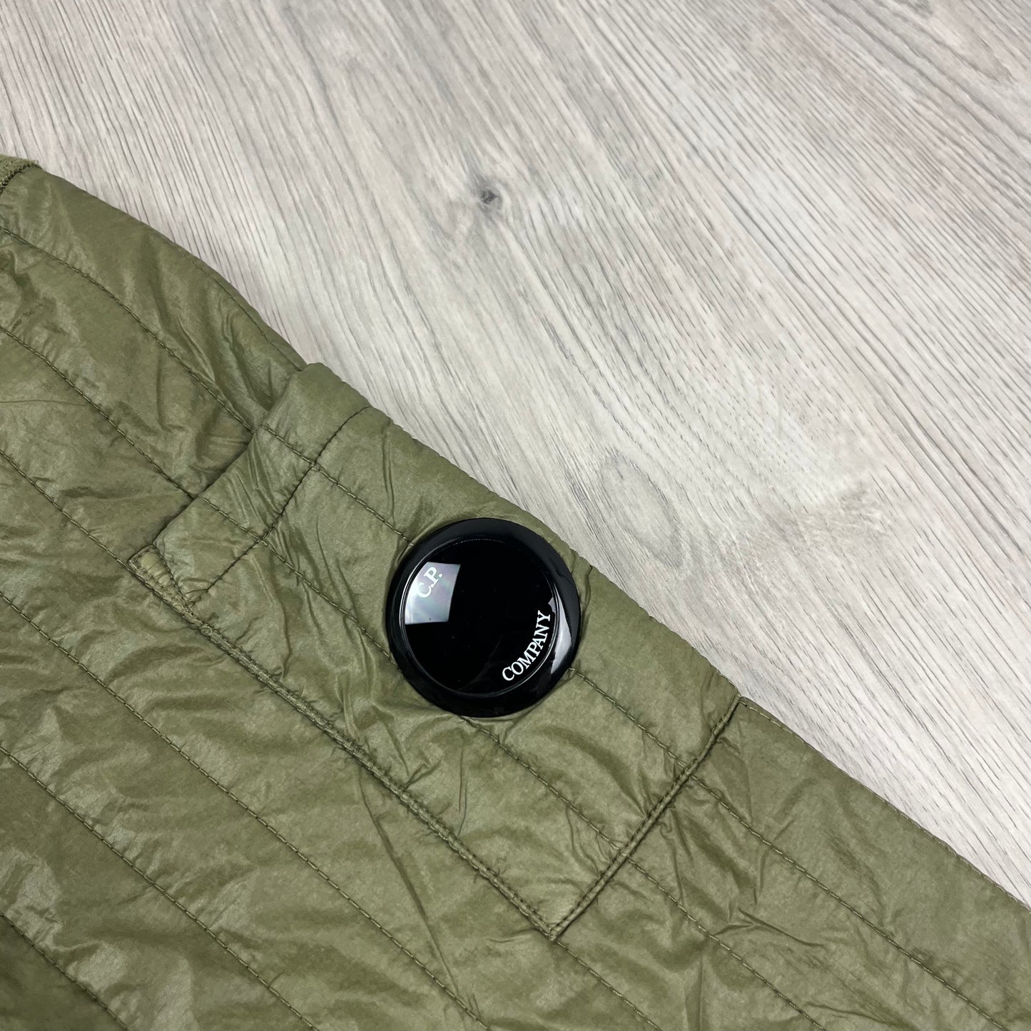 CP Company Raised Fleece Zip Hoodie - Capers