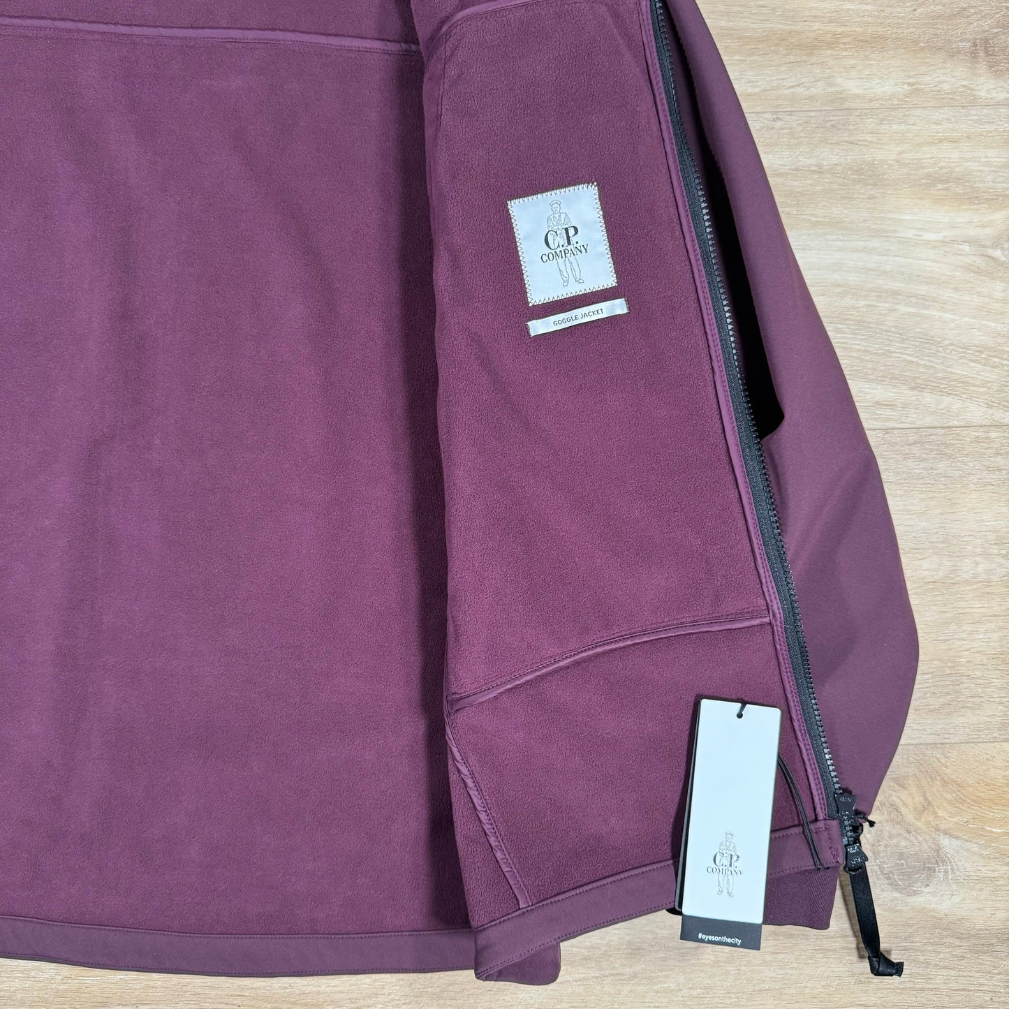 CP Company Shell-R Goggle Jacket in Potent Purple