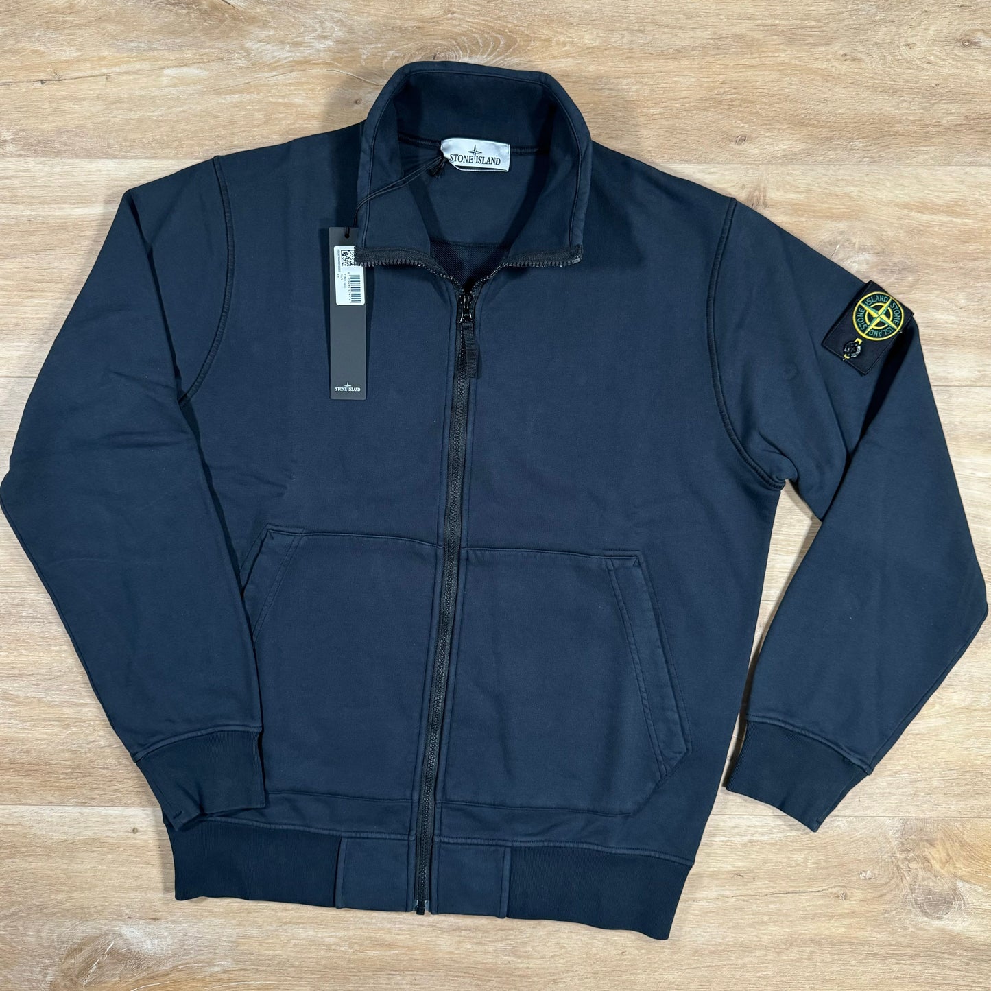 Stone Island Full-Zip Sweatshirt in Navy