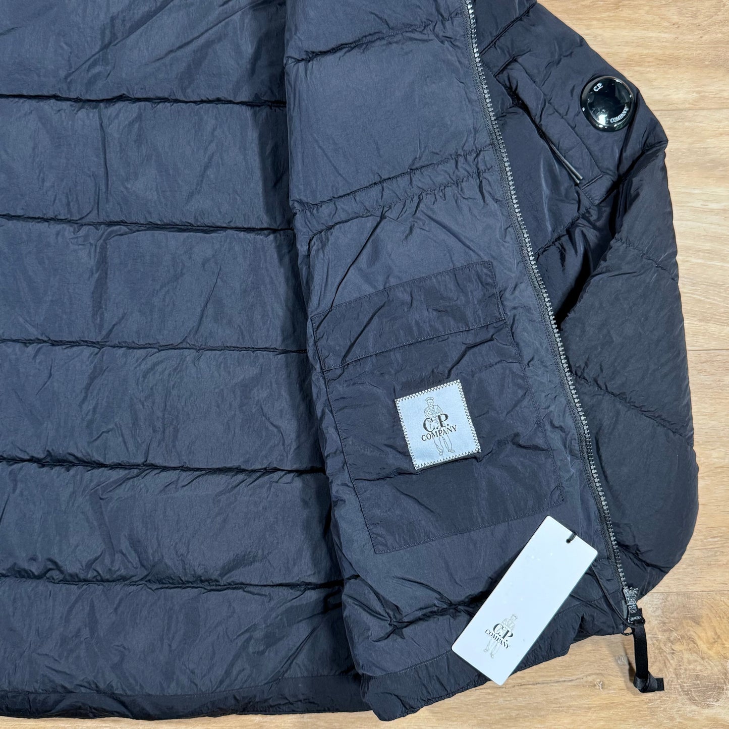 CP Company Chrome-R Down Lens Jacket in Navy