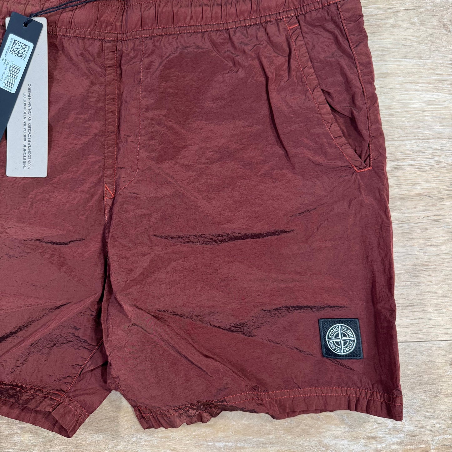 Stone Island Nylon Metal Swim Shorts in Copper
