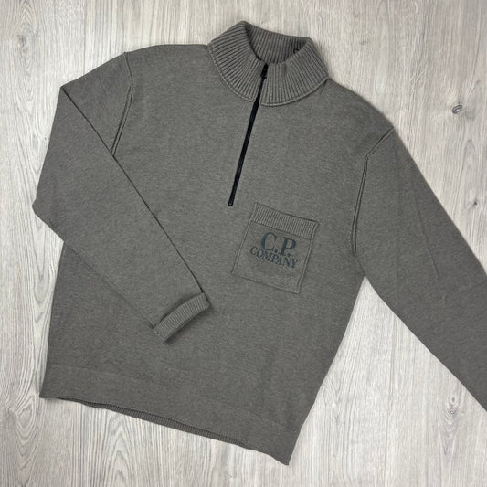 CP Company Patch Knit Fleece - Gunmetal