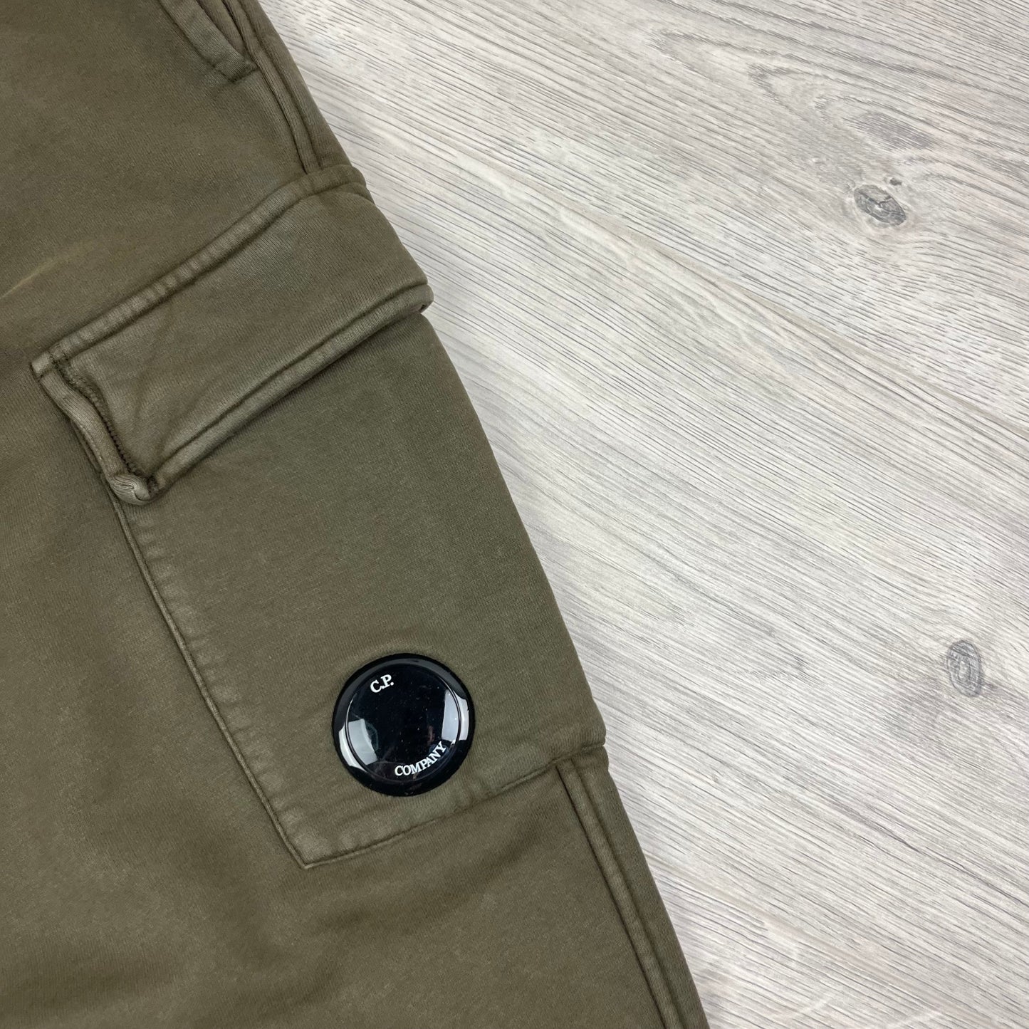 CP Company Raised Fleece Sweatpants - Ivy Green