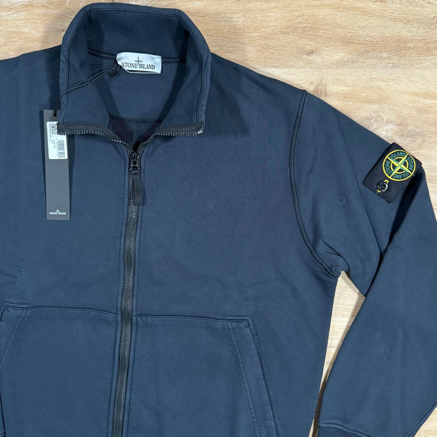 Stone Island Full-Zip Sweatshirt in Navy