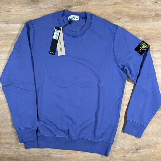 Stone Island Organic Cotton Fleece Sweatshirt in Lavender