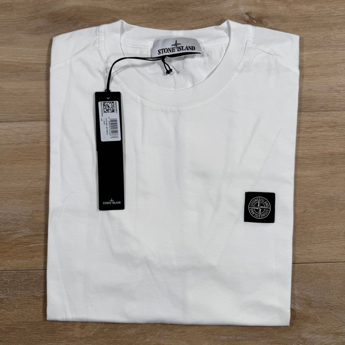 Stone Island Patch Logo T-Shirt in White