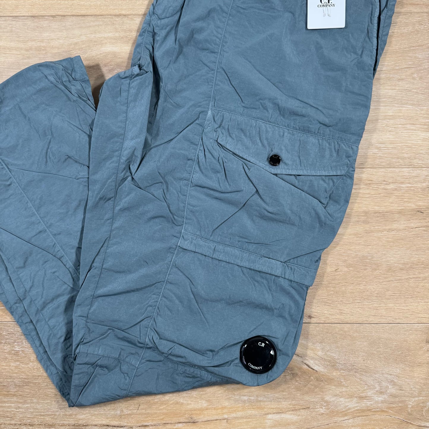 CP Company Chrome-R Cargo Lens Pants in Stormy Weather - Blue