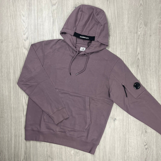 CP Company Raised Fleece Hoodie - Dove