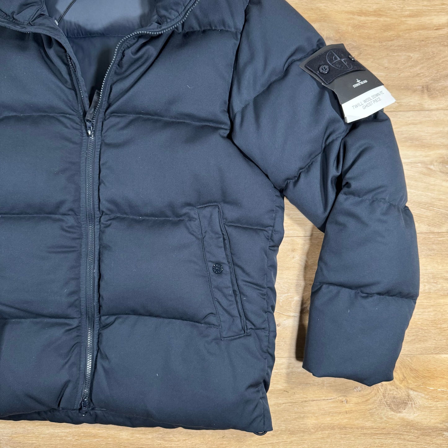 Stone Island Down-TC Ghost Jacket in Navy