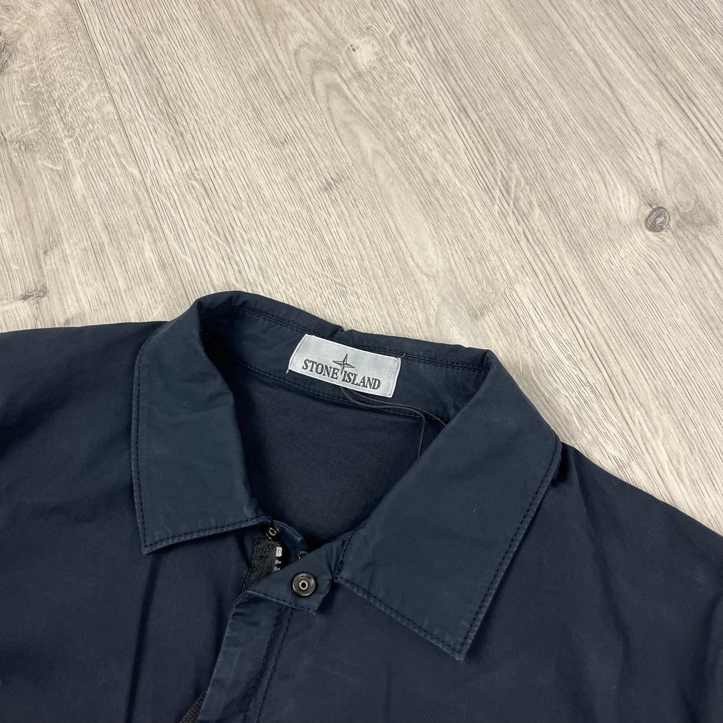 Stone Island Zip Overshirt - Navy