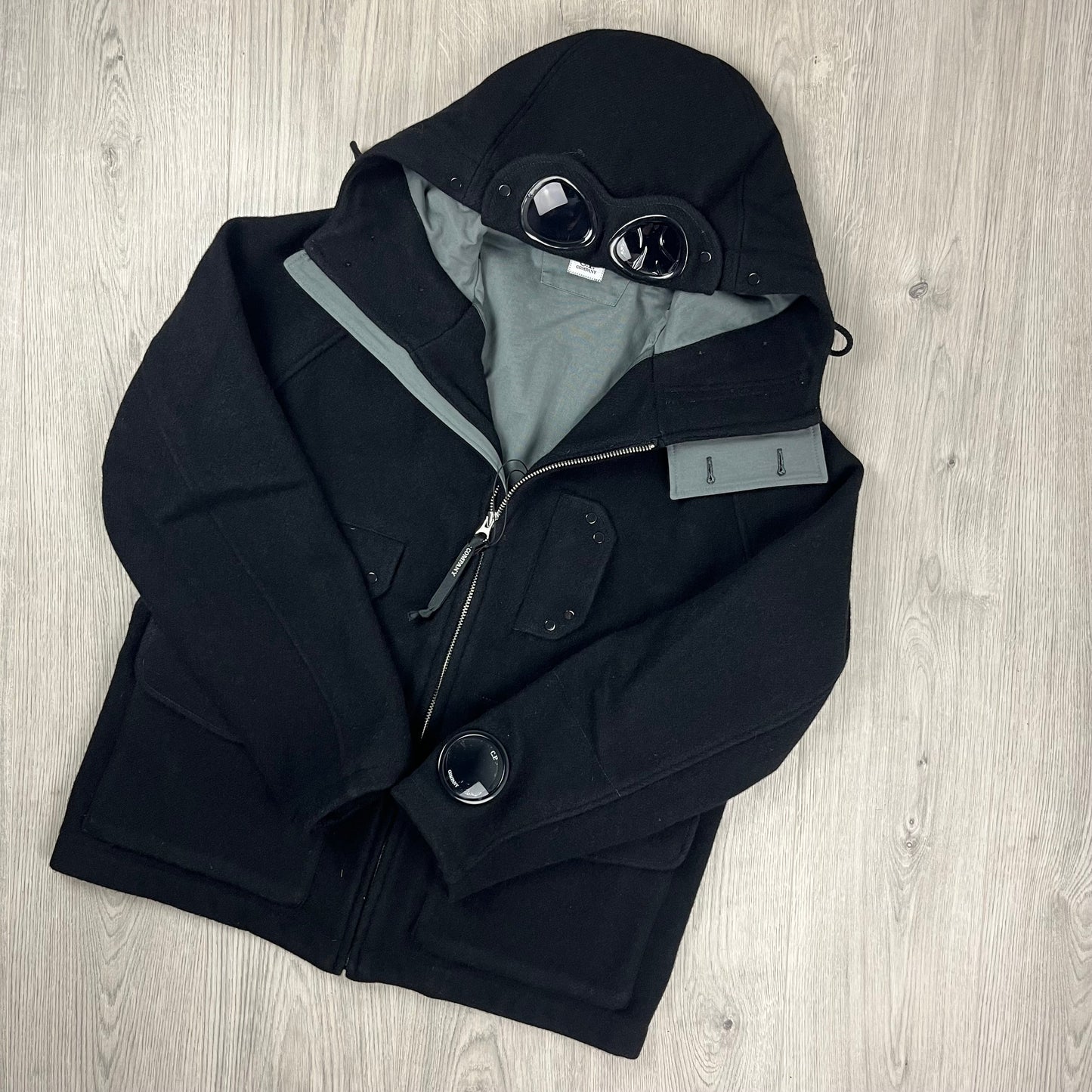 CP Company Duffel Goggle Jacket - Black