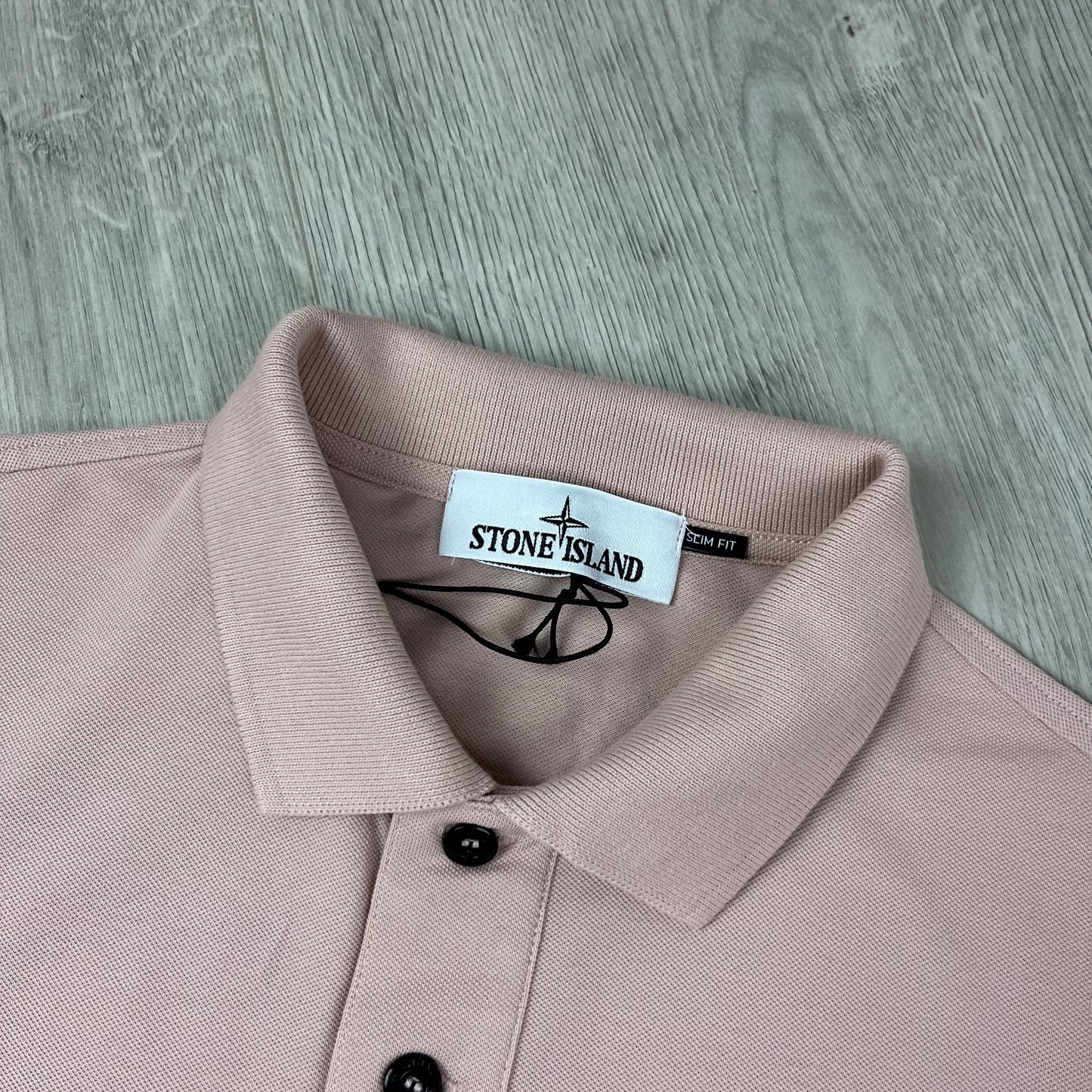 Stone Island Patch Polo Shirt - Rose