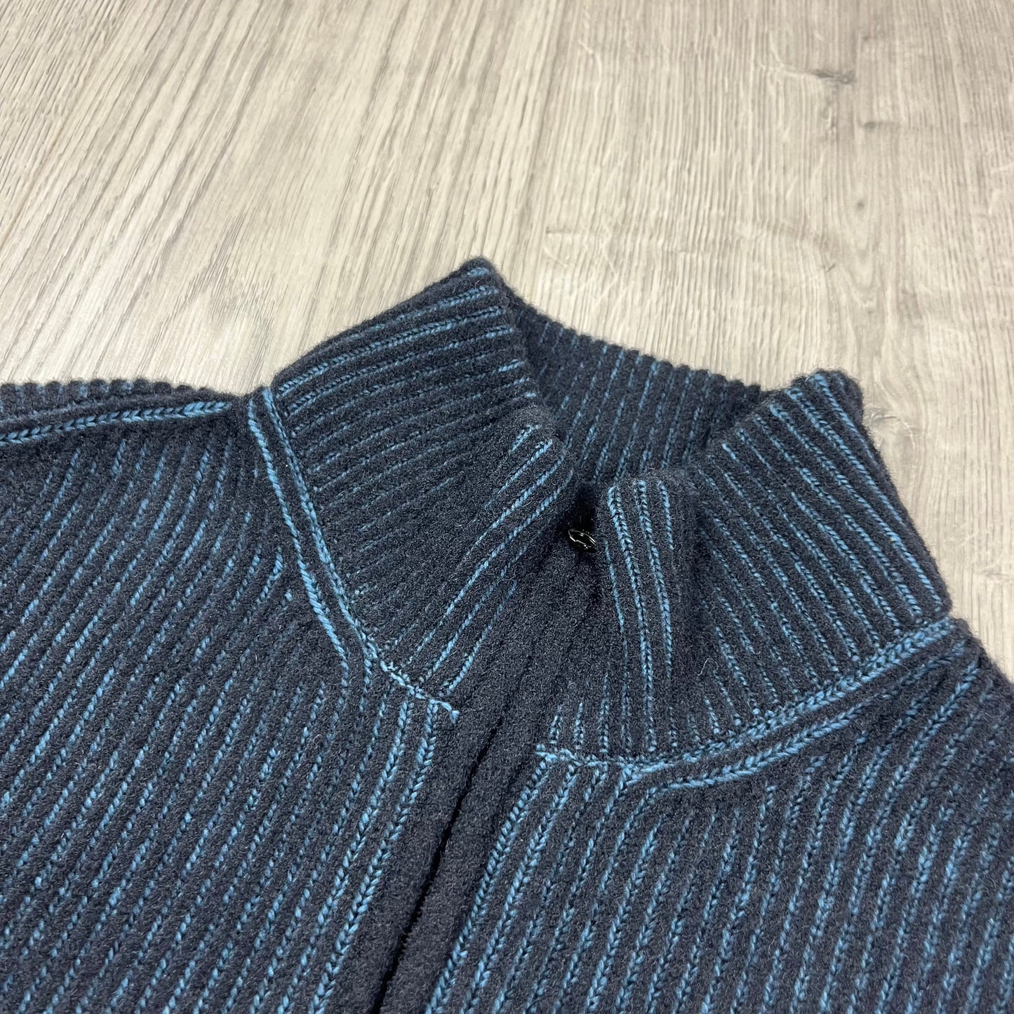 CP Company Knit Zip Fleece - Aegean Blue