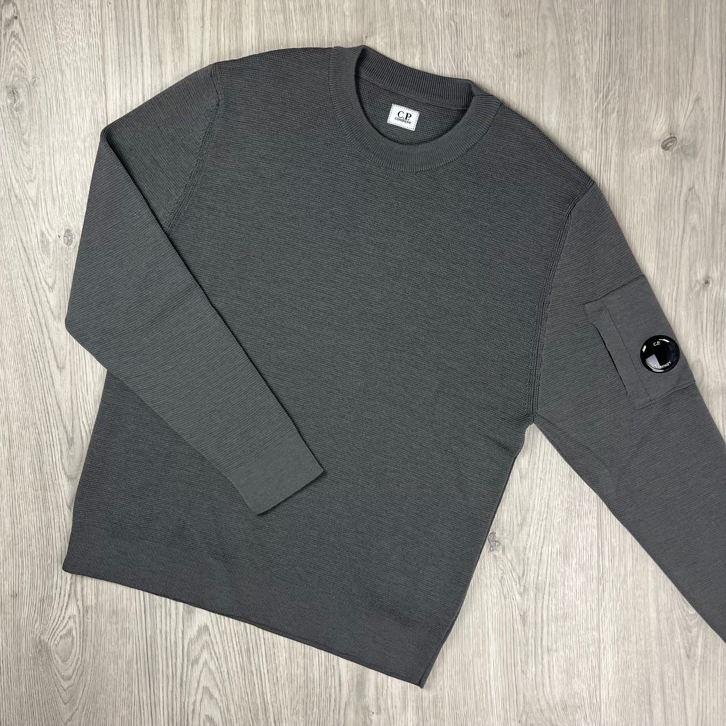 CP Company Knit Sweatshirt - Gunmetal