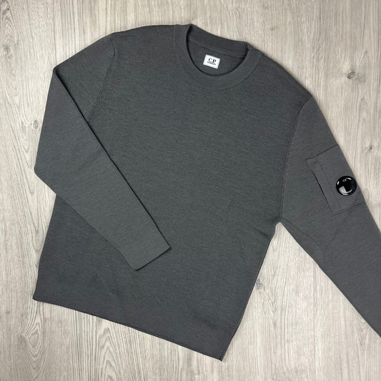 CP Company Knit Sweatshirt - Gunmetal