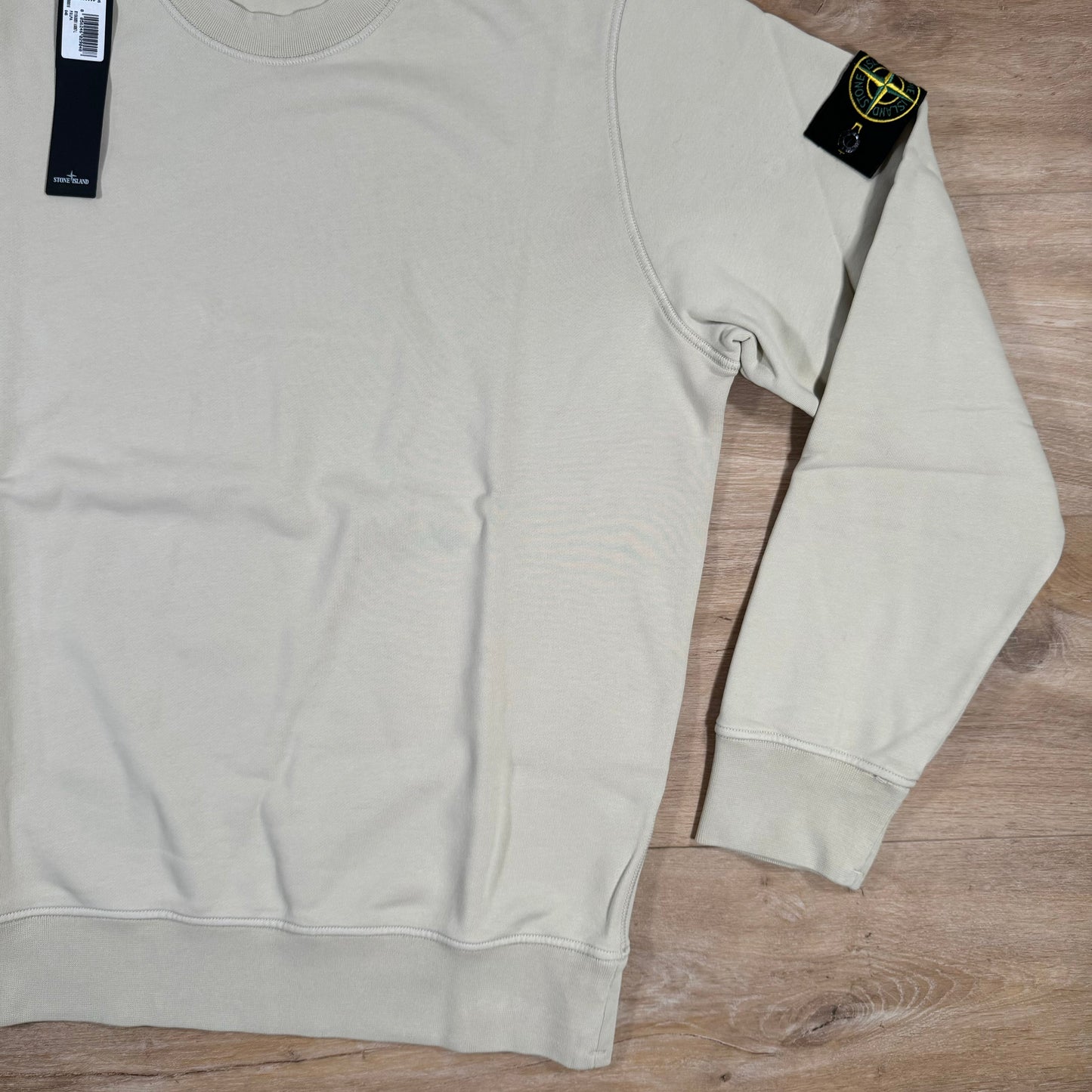 Stone Island Garment Dyed Crewneck Sweatshirt in Plaster