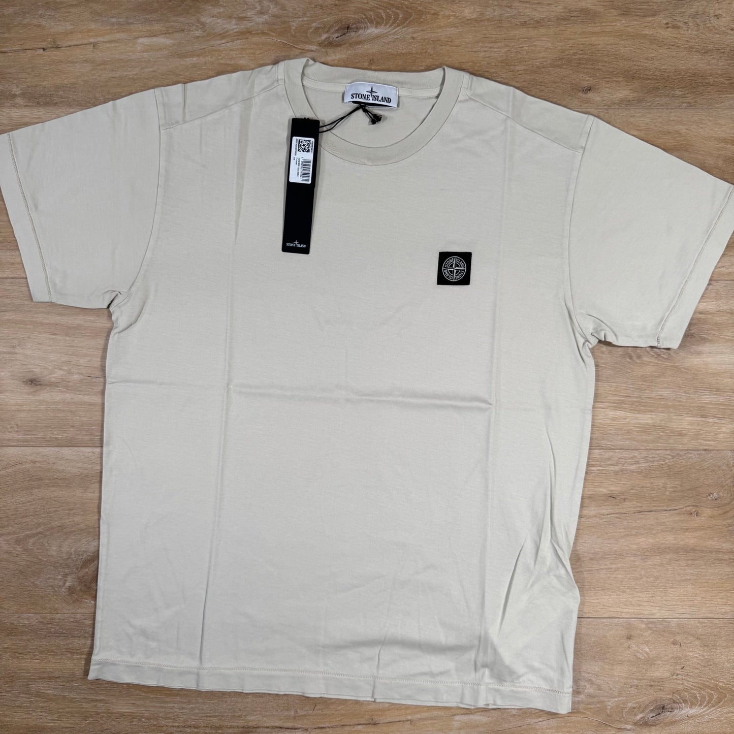 Stone Island Patch Logo T-Shirt in Sand