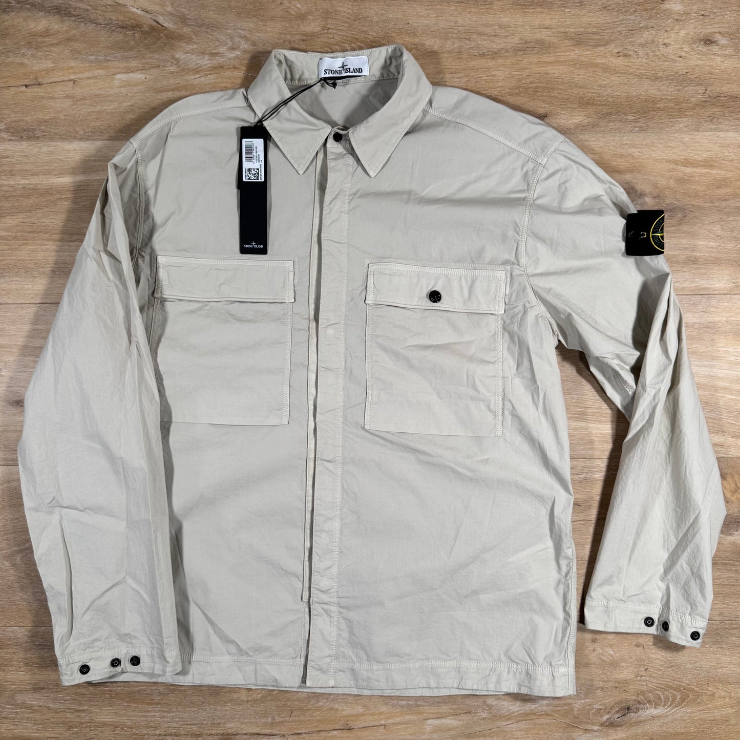 Stone Island Stretch Tela Overshirt in Sand