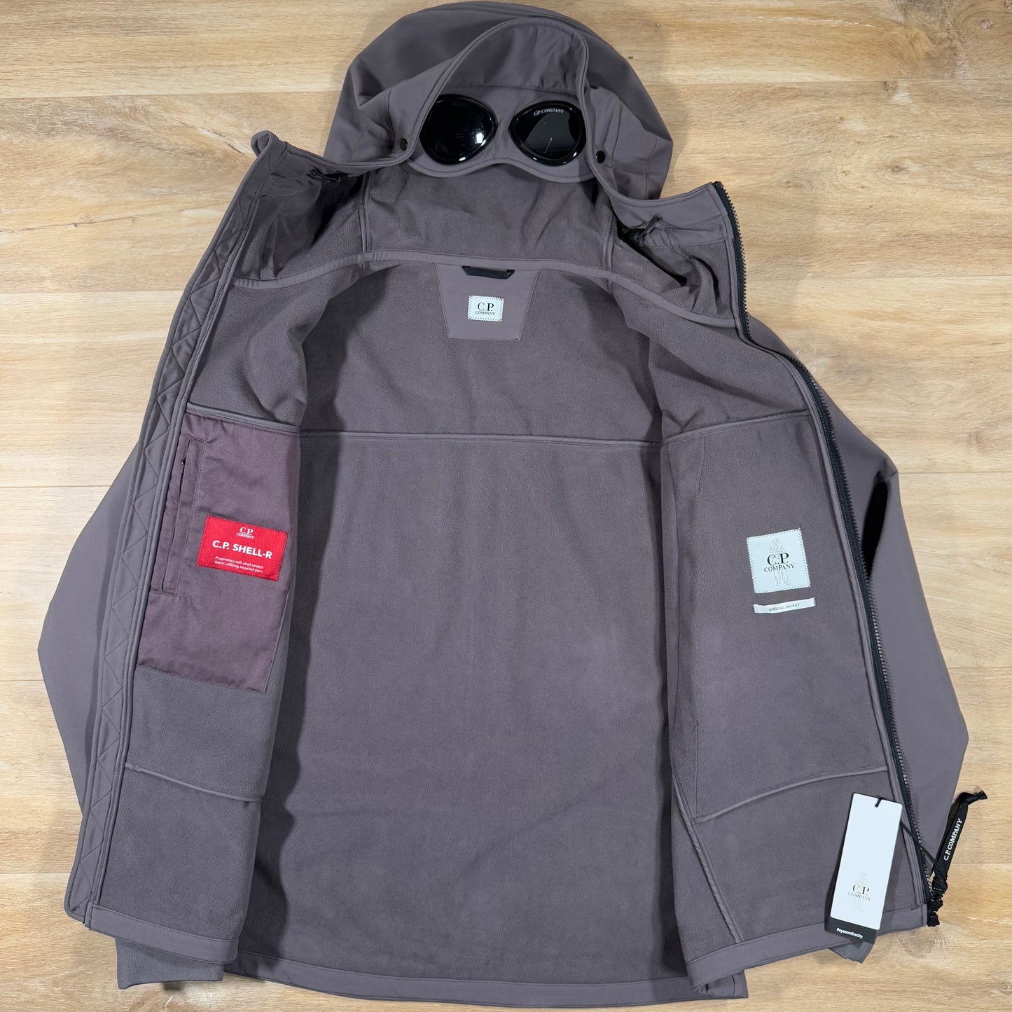 CP Company Shell-R Goggle Jacket in Violet