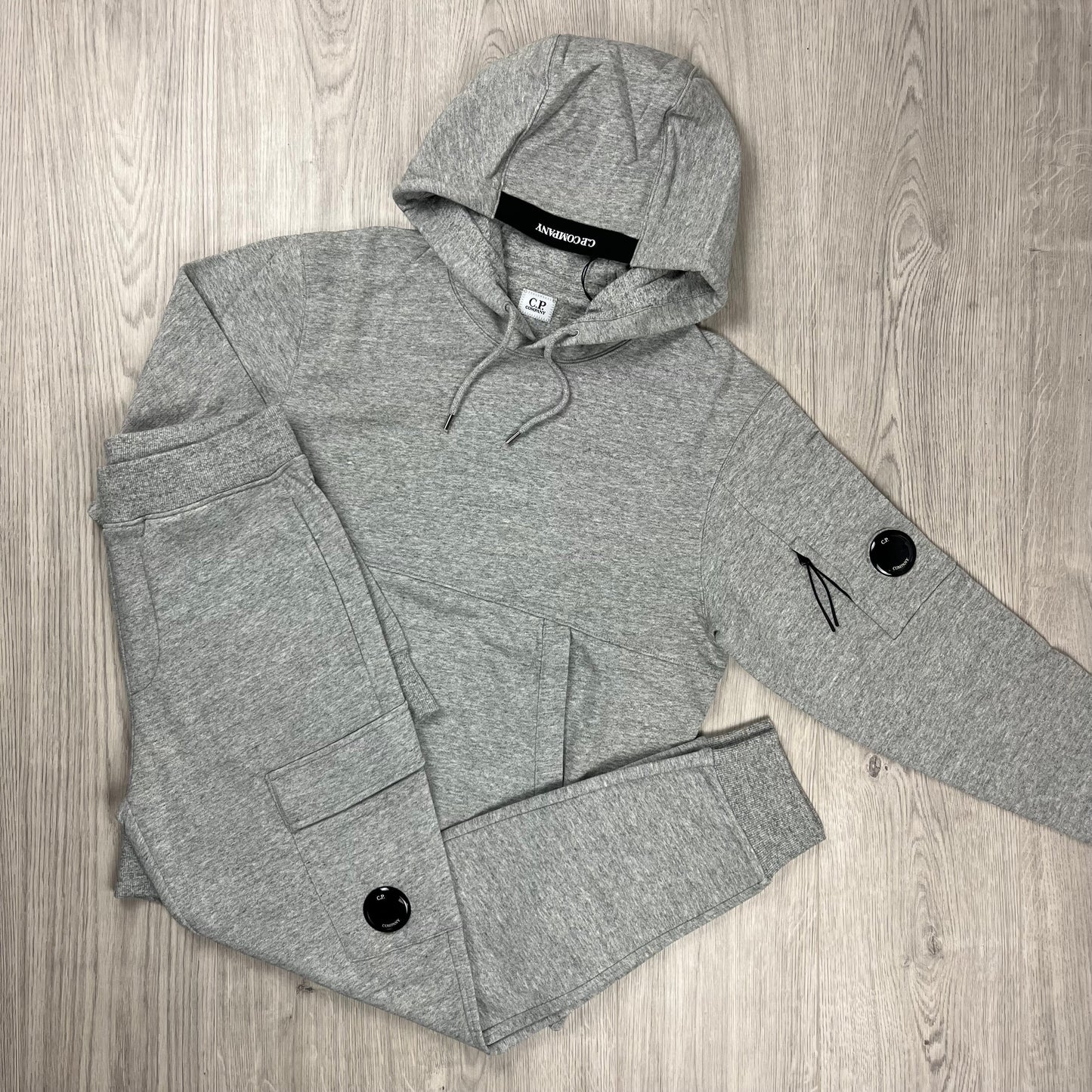 CP Company Raised Fleece Tracksuit - Grey