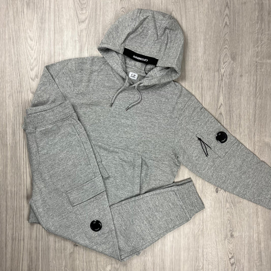 CP Company Raised Fleece Tracksuit - Grey