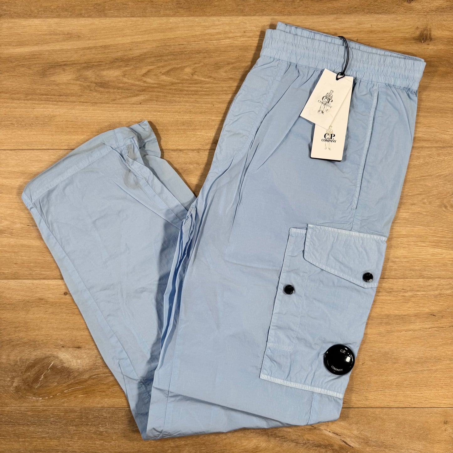 CP Company Chrome-R Regular Lens Cargo Pants in Cerulean - Light Blue