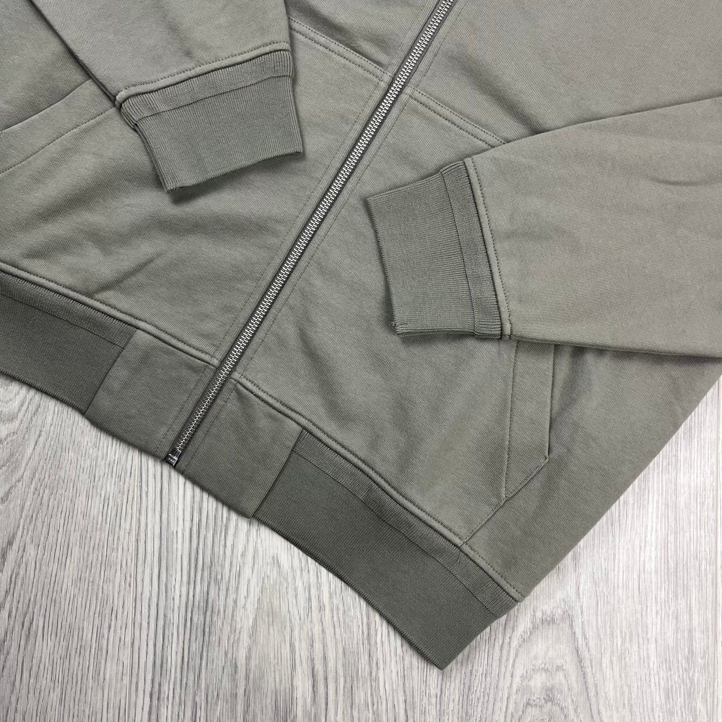 CP Company Raised Fleece Zip Hoodie - Fallen Rock