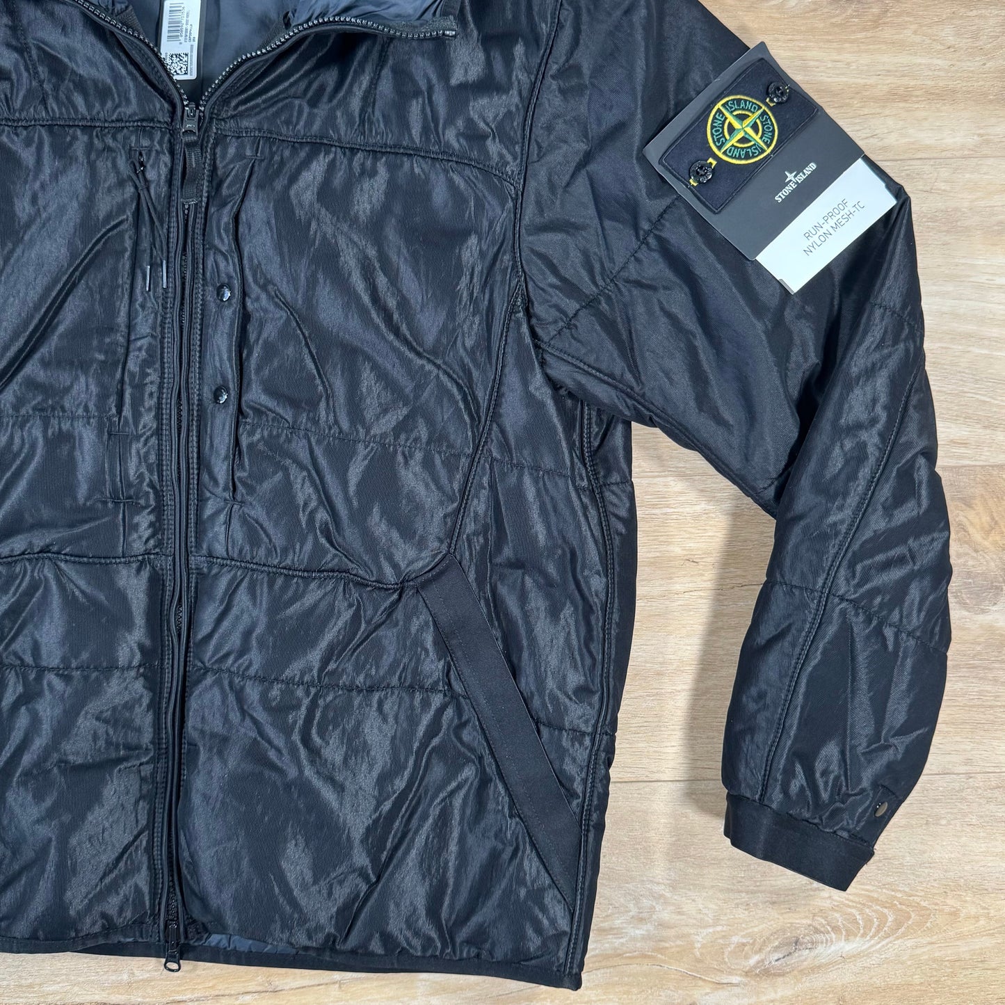 Stone Island Run-Proof Nylon Mesh-TC Reversible Jacket in Black