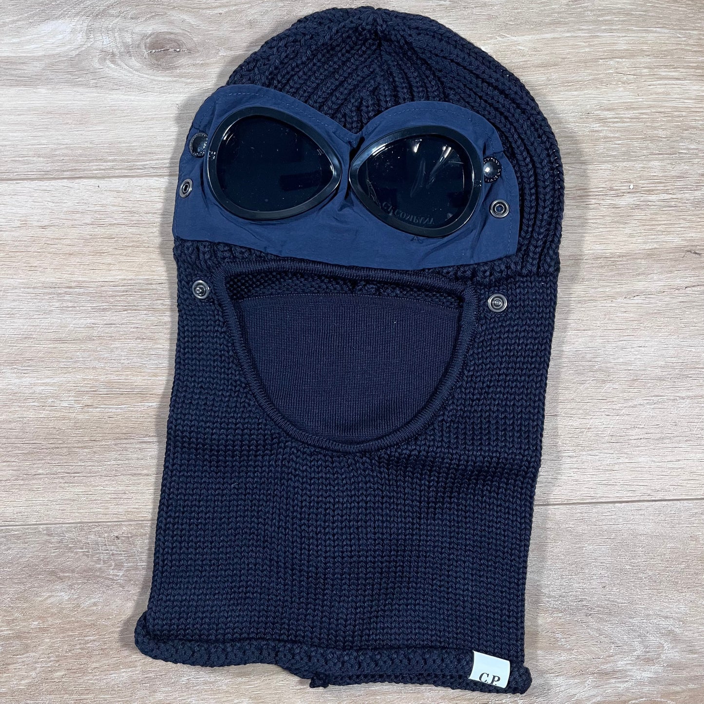 CP Company Merino Wool Goggle Balaclava in Navy