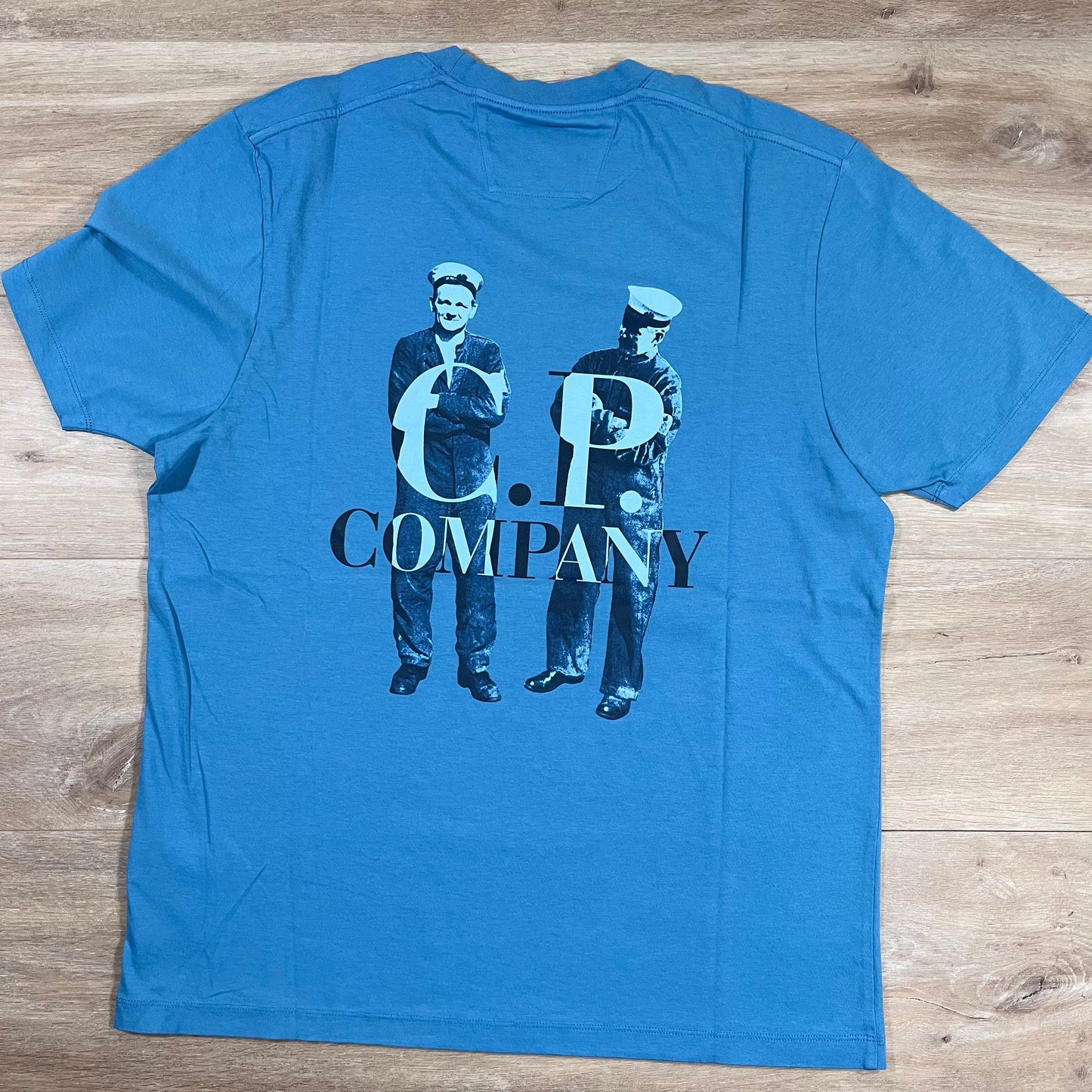 CP Company 30/1 Jersey British Sailor T-Shirt in Aegean Blue