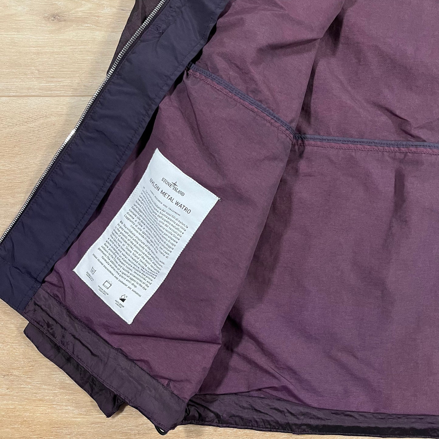 Stone Island Nylon Metal Watro-TC Convertible Jacket in Burgundy