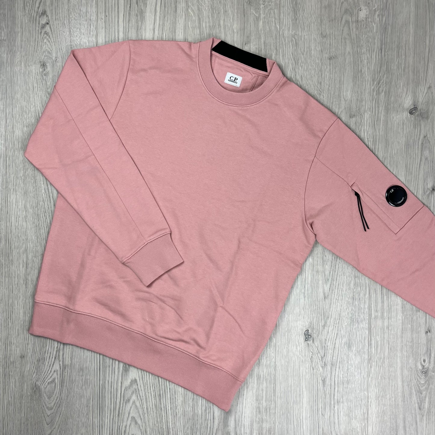CP Company Raised Fleece Sweatshirt - Misty Rose